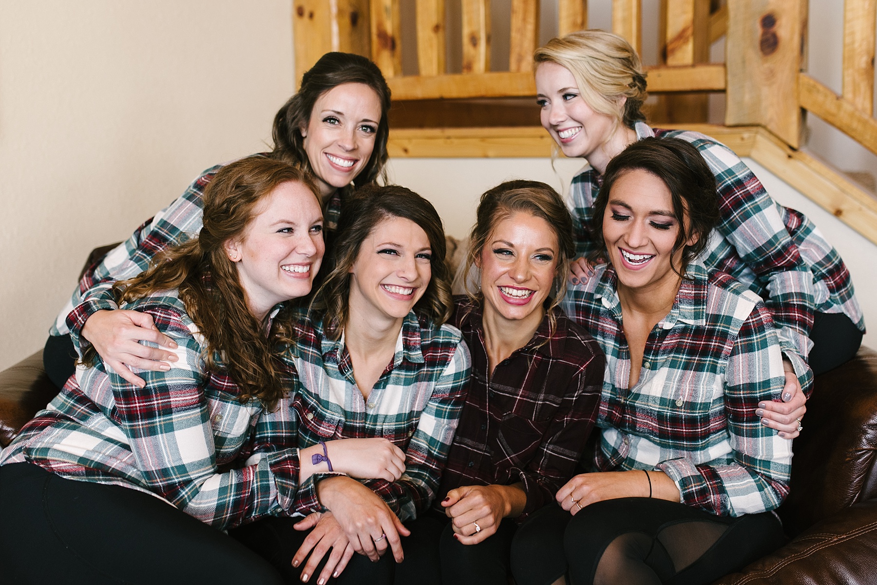 bridesmaids flannel shirts