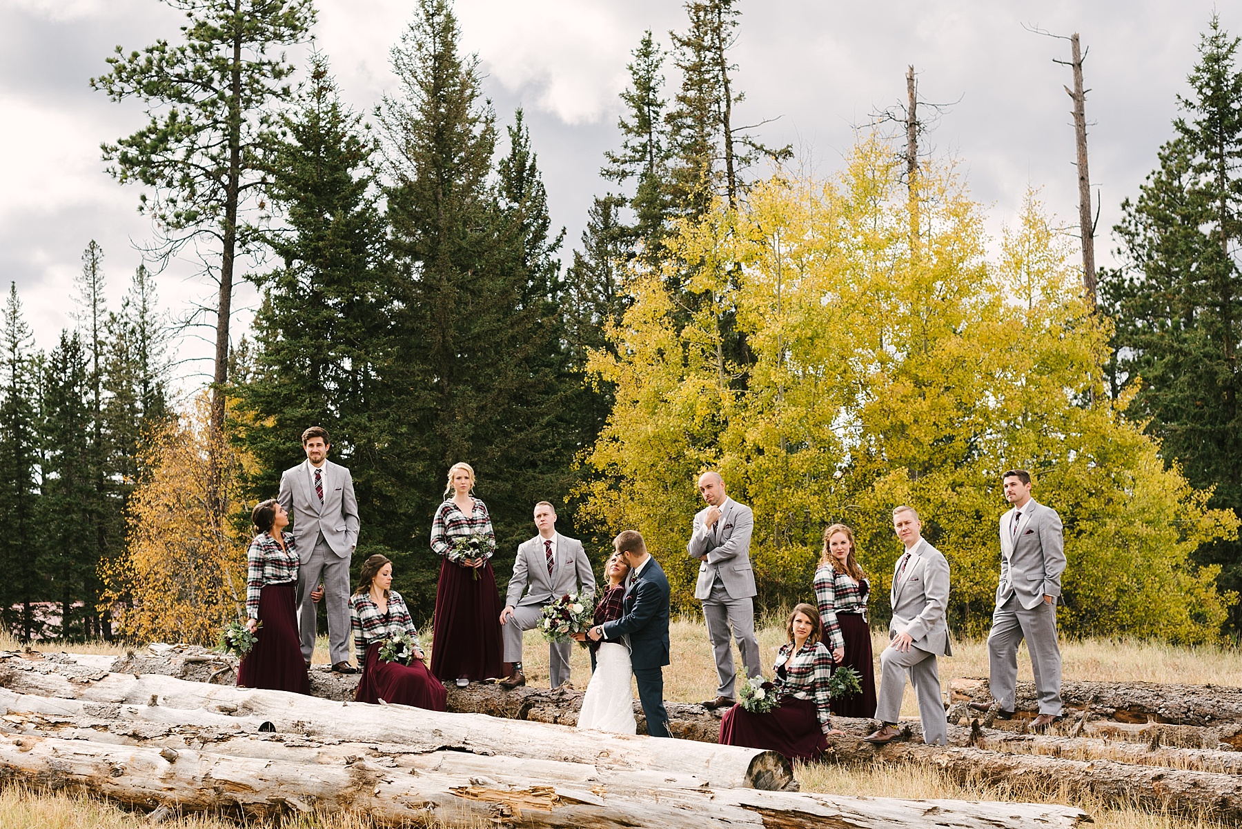 fall bridal party colors