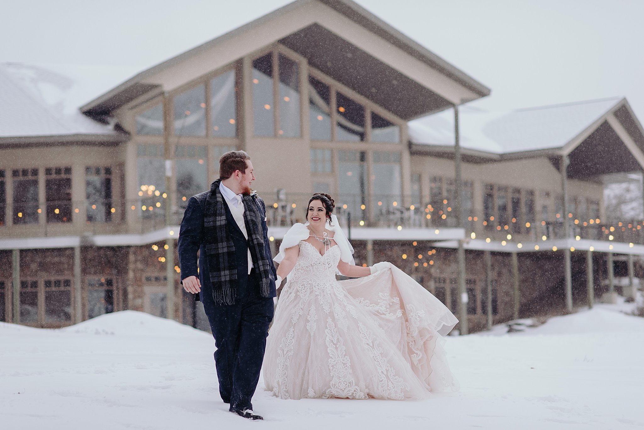 blackberry ridge golf club winter wedding