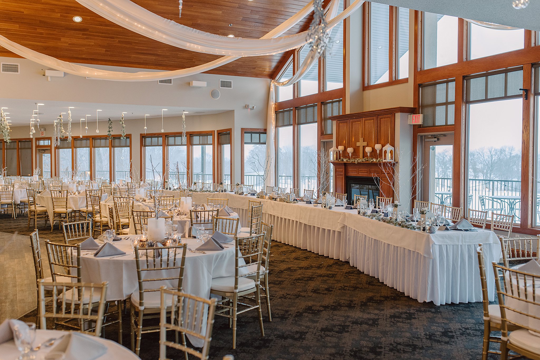 blackberry ridge golf club wedding interior space