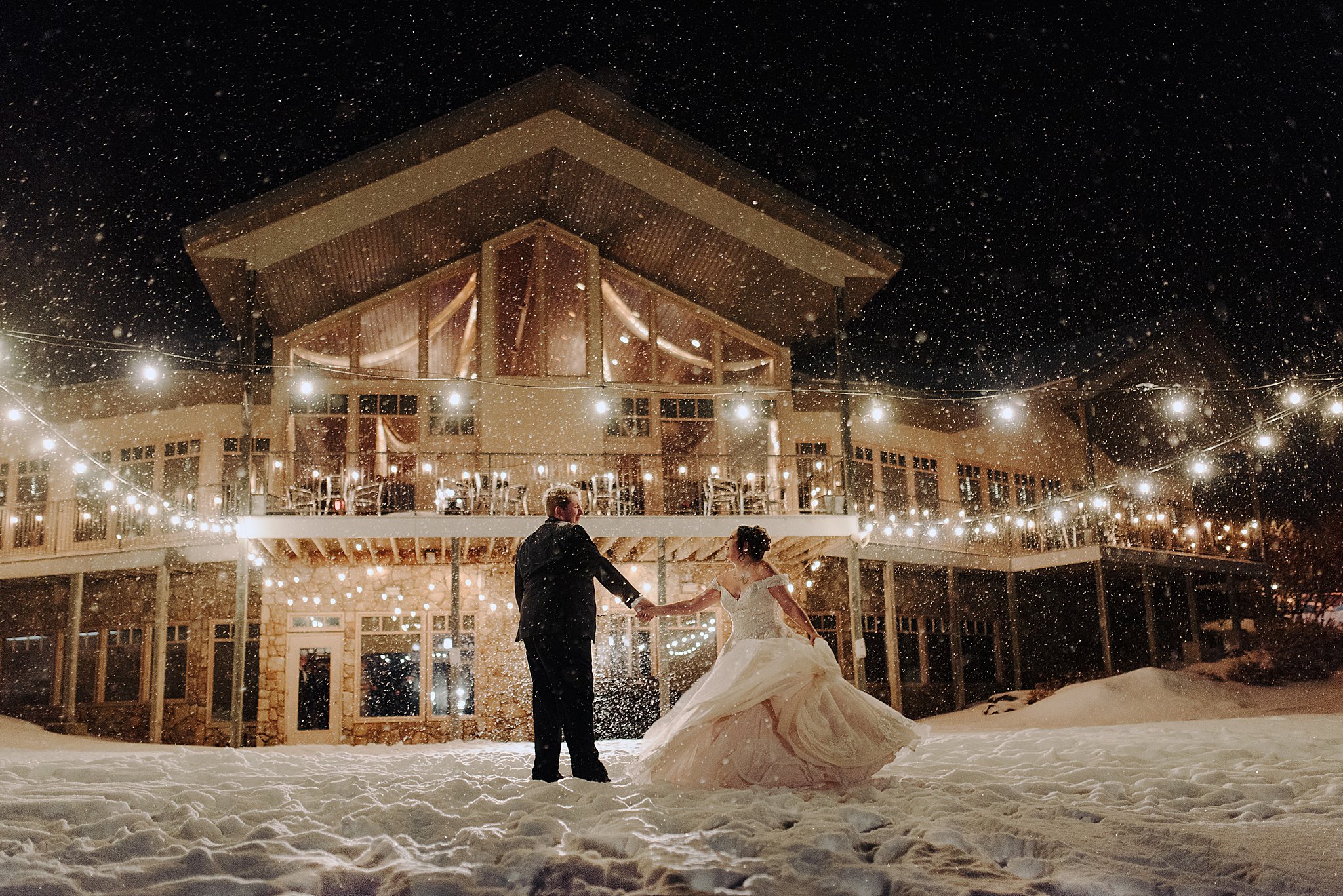 blackberry ridge golf club winter wedding