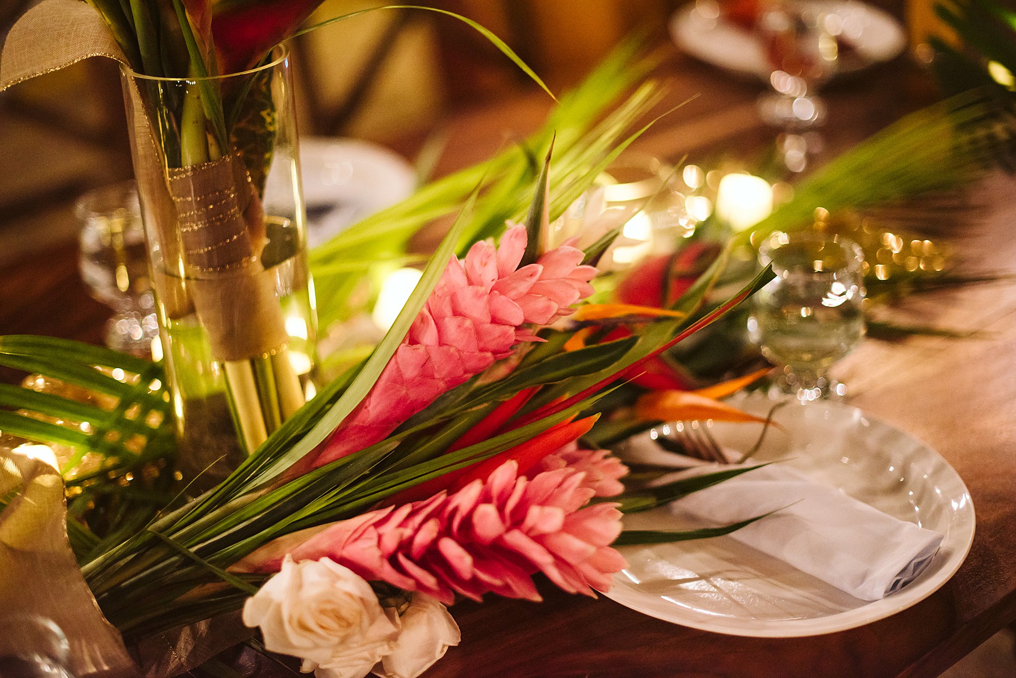 Tides Oceanfront Resort wedding reception Costa Rica