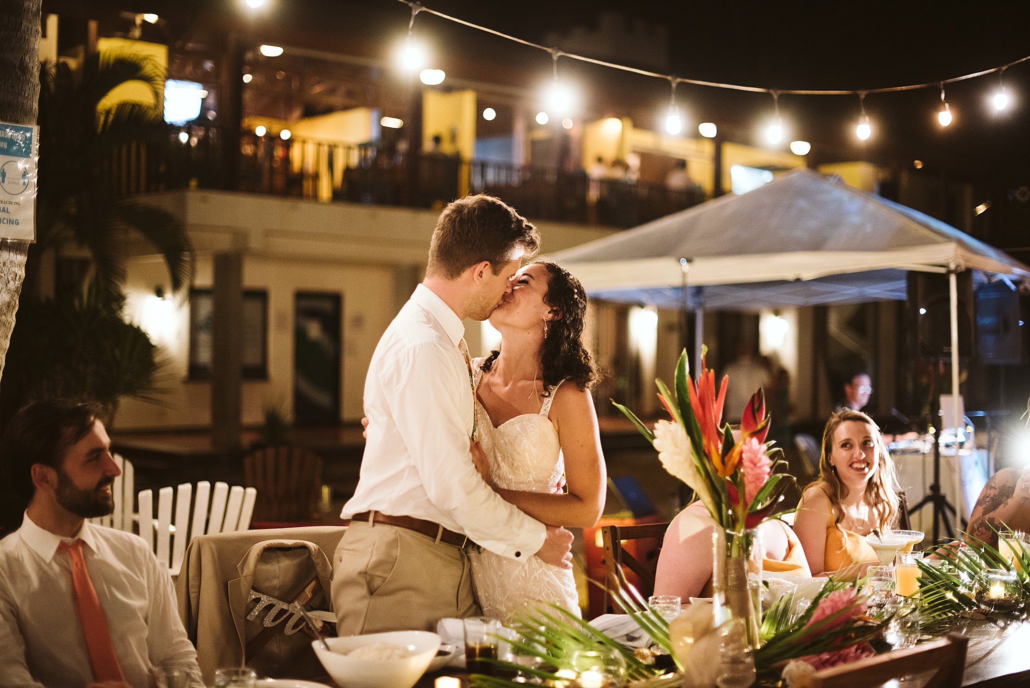 Tides Oceanfront Resort wedding reception Costa Rica