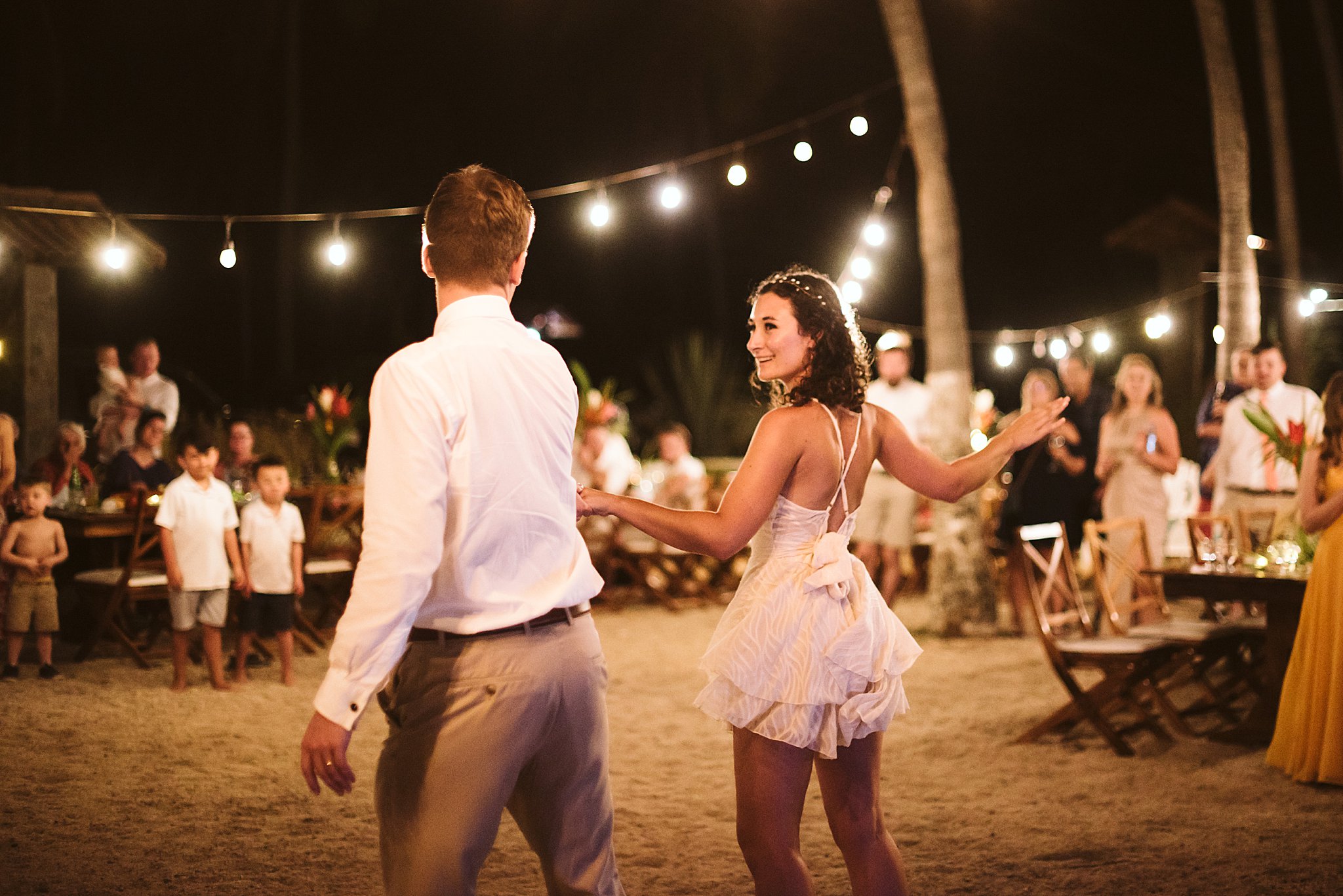 Tides Oceanfront Resort wedding reception Costa Rica