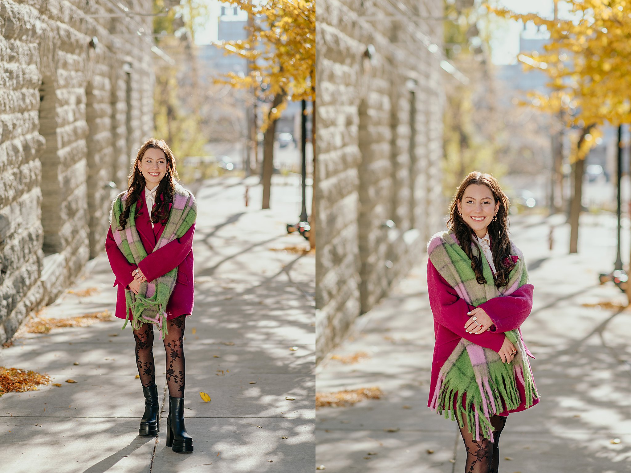 fall autumn senior photos Minneapolis